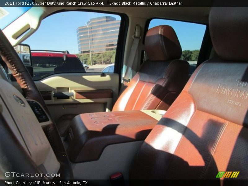 Tuxedo Black Metallic / Chaparral Leather 2011 Ford F250 Super Duty King Ranch Crew Cab 4x4