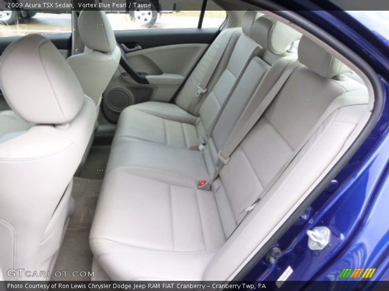 Vortex Blue Pearl / Taupe 2009 Acura TSX Sedan