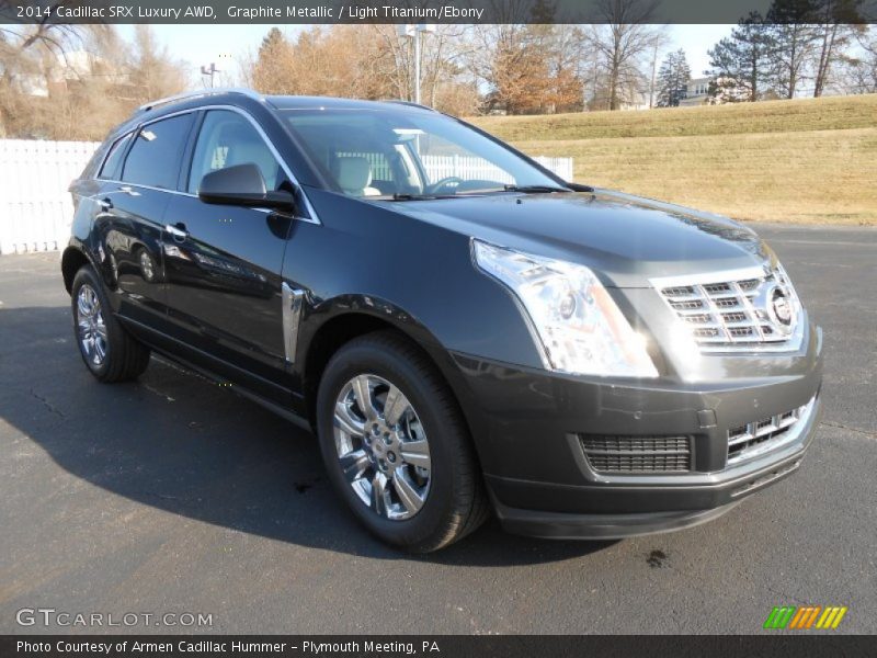 Graphite Metallic / Light Titanium/Ebony 2014 Cadillac SRX Luxury AWD