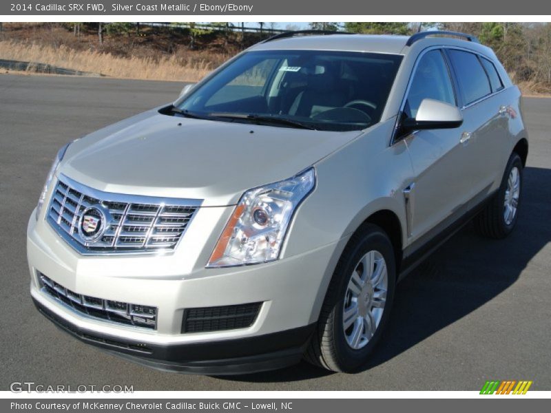 Silver Coast Metallic / Ebony/Ebony 2014 Cadillac SRX FWD