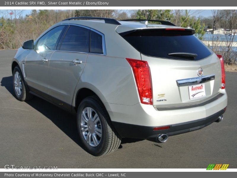 Silver Coast Metallic / Ebony/Ebony 2014 Cadillac SRX FWD