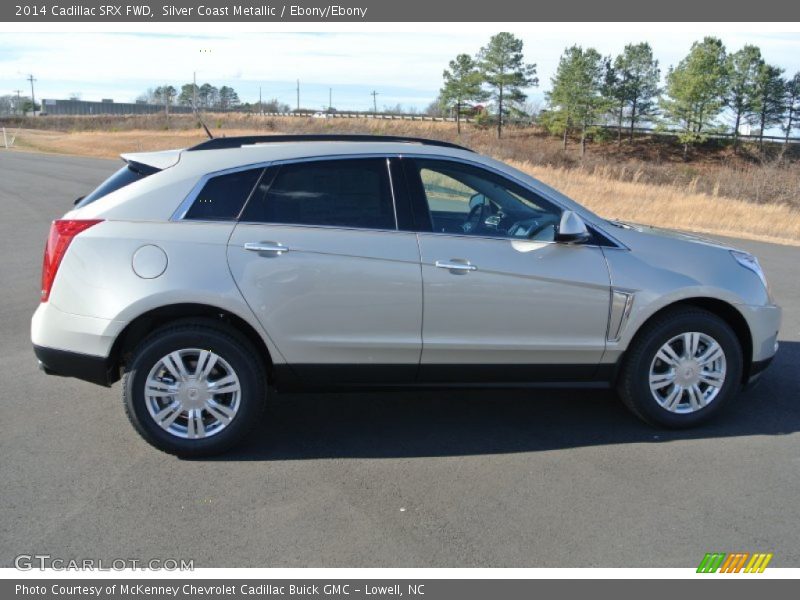 Silver Coast Metallic / Ebony/Ebony 2014 Cadillac SRX FWD