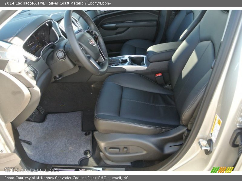 Silver Coast Metallic / Ebony/Ebony 2014 Cadillac SRX FWD