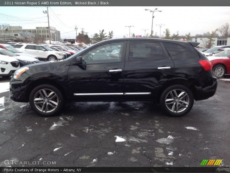 Wicked Black / Black 2011 Nissan Rogue S AWD Krom Edition