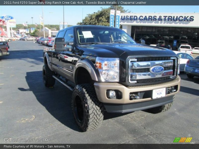 Tuxedo Black Metallic / Chaparral Leather 2011 Ford F250 Super Duty King Ranch Crew Cab 4x4