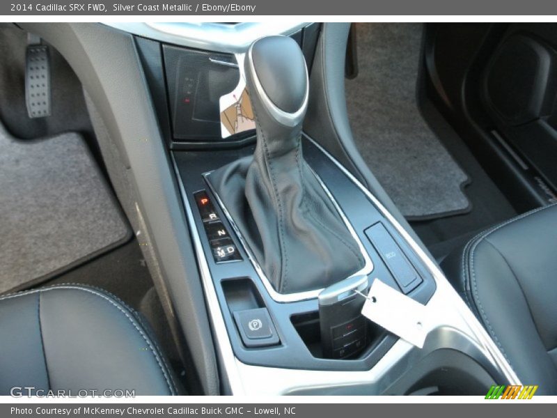Silver Coast Metallic / Ebony/Ebony 2014 Cadillac SRX FWD