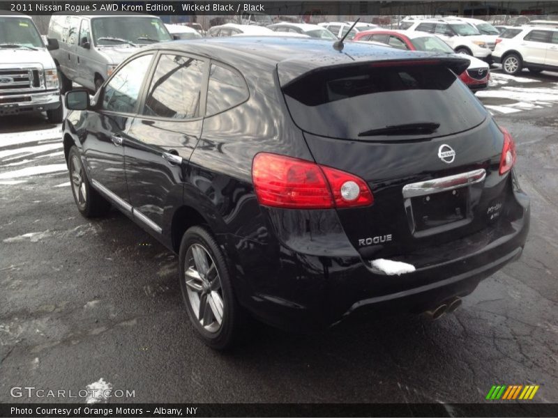 Wicked Black / Black 2011 Nissan Rogue S AWD Krom Edition