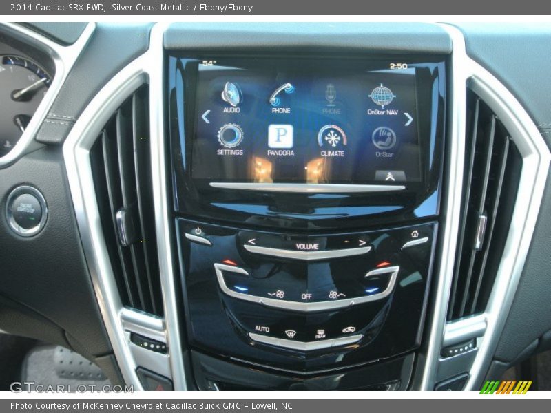 Silver Coast Metallic / Ebony/Ebony 2014 Cadillac SRX FWD