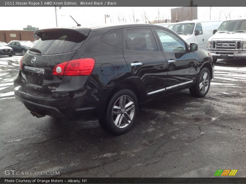 Wicked Black / Black 2011 Nissan Rogue S AWD Krom Edition