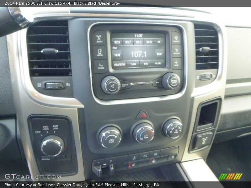 Black / Black/Diesel Gray 2014 Ram 2500 SLT Crew Cab 4x4