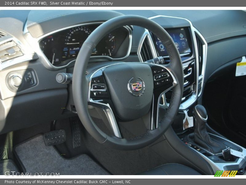 Silver Coast Metallic / Ebony/Ebony 2014 Cadillac SRX FWD