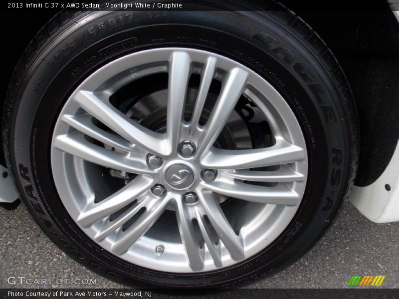 Moonlight White / Graphite 2013 Infiniti G 37 x AWD Sedan