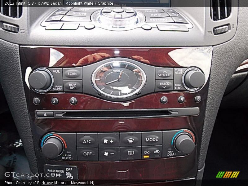 Controls of 2013 G 37 x AWD Sedan