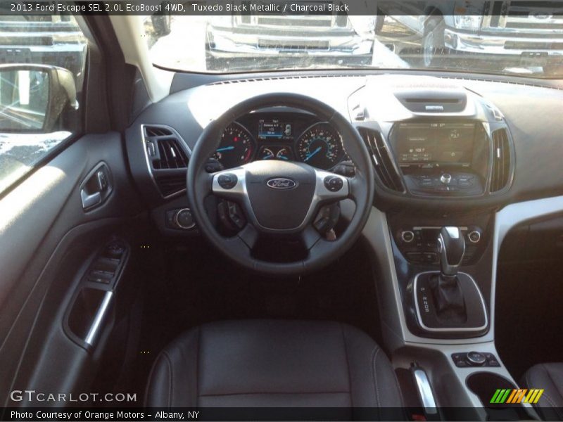 Tuxedo Black Metallic / Charcoal Black 2013 Ford Escape SEL 2.0L EcoBoost 4WD