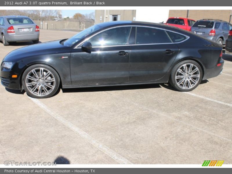 Brilliant Black / Black 2012 Audi A7 3.0T quattro Premium