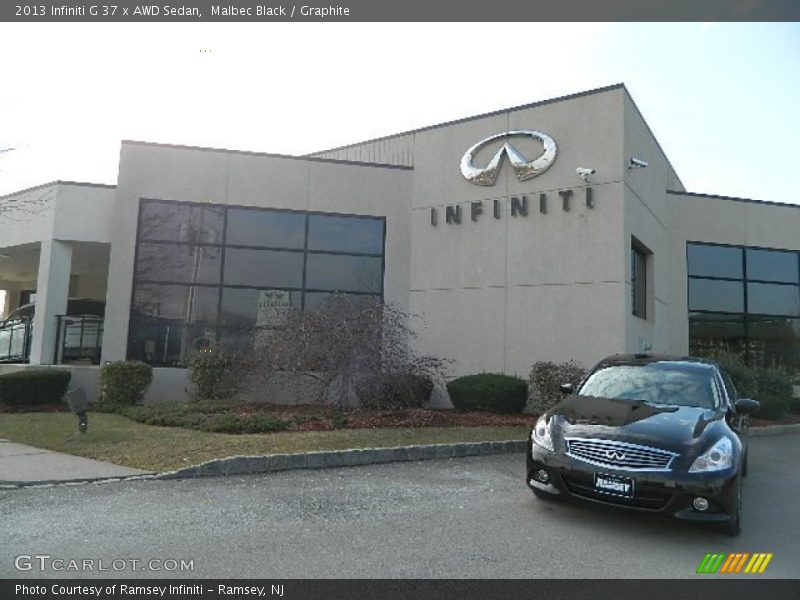Malbec Black / Graphite 2013 Infiniti G 37 x AWD Sedan