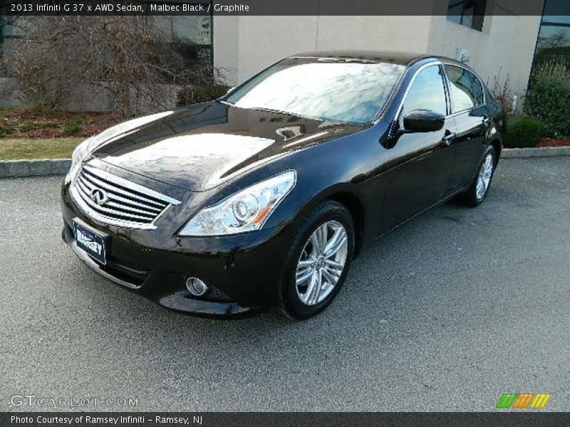 Malbec Black / Graphite 2013 Infiniti G 37 x AWD Sedan