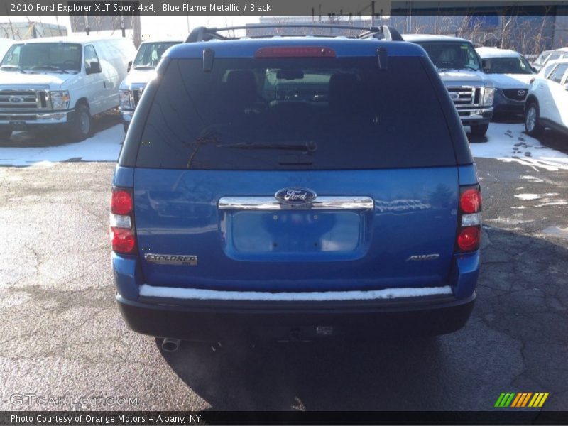 Blue Flame Metallic / Black 2010 Ford Explorer XLT Sport 4x4