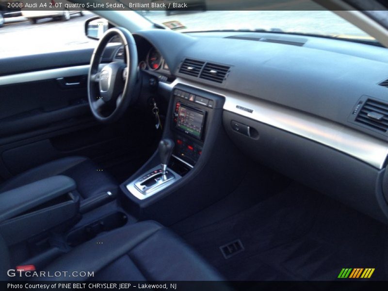 Brilliant Black / Black 2008 Audi A4 2.0T quattro S-Line Sedan
