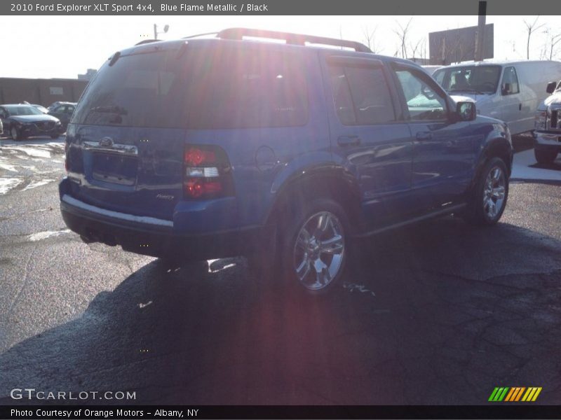Blue Flame Metallic / Black 2010 Ford Explorer XLT Sport 4x4