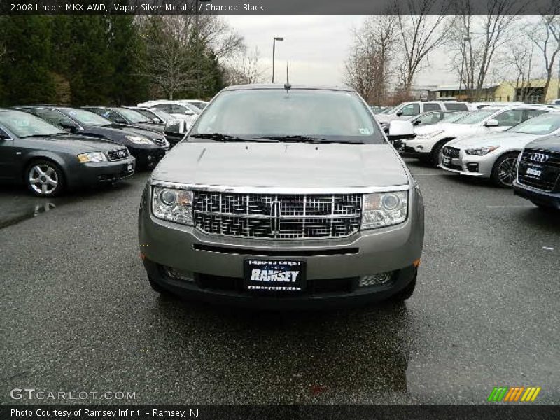 Vapor Silver Metallic / Charcoal Black 2008 Lincoln MKX AWD