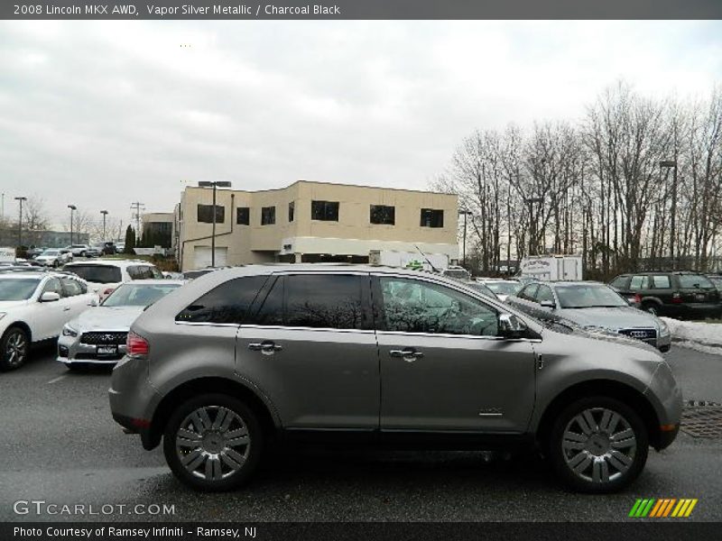 Vapor Silver Metallic / Charcoal Black 2008 Lincoln MKX AWD