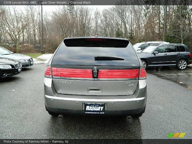 Vapor Silver Metallic / Charcoal Black 2008 Lincoln MKX AWD