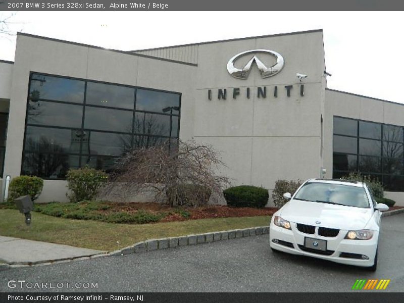 Alpine White / Beige 2007 BMW 3 Series 328xi Sedan