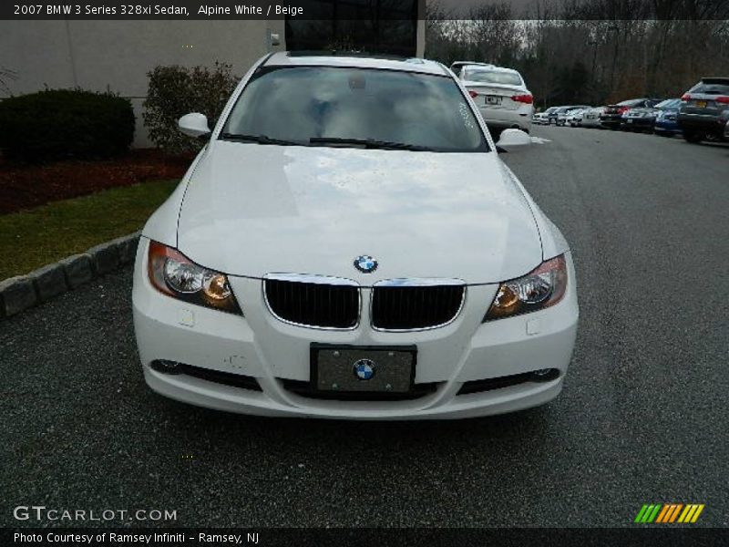 Alpine White / Beige 2007 BMW 3 Series 328xi Sedan