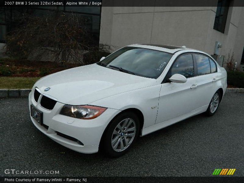 Alpine White / Beige 2007 BMW 3 Series 328xi Sedan