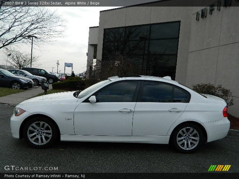 Alpine White / Beige 2007 BMW 3 Series 328xi Sedan