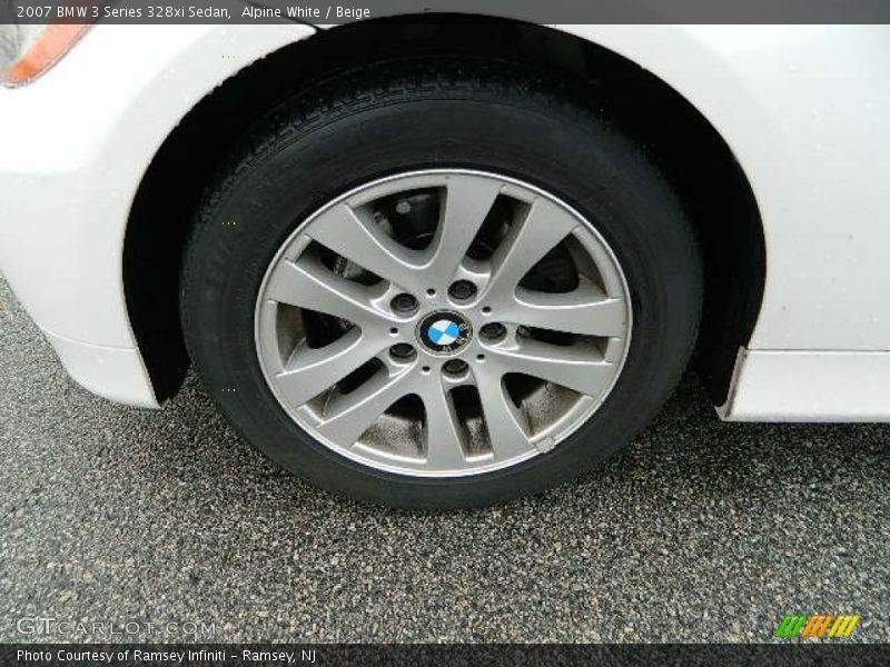 Alpine White / Beige 2007 BMW 3 Series 328xi Sedan