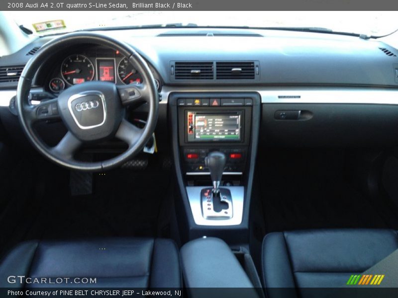 Brilliant Black / Black 2008 Audi A4 2.0T quattro S-Line Sedan
