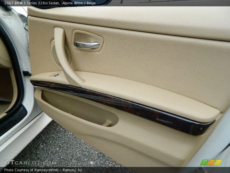 Alpine White / Beige 2007 BMW 3 Series 328xi Sedan