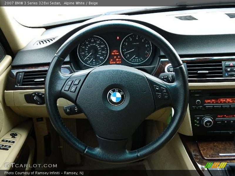 Alpine White / Beige 2007 BMW 3 Series 328xi Sedan