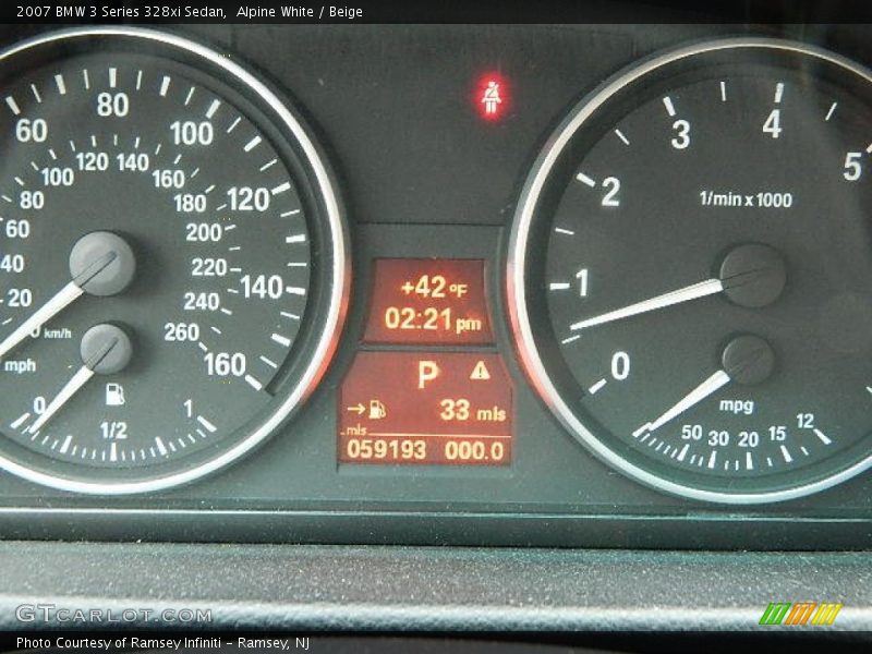Alpine White / Beige 2007 BMW 3 Series 328xi Sedan