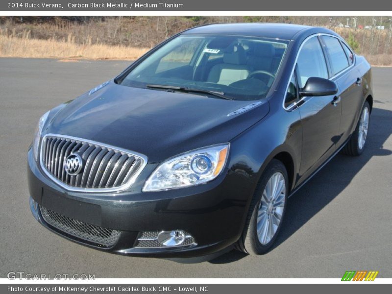 Carbon Black Metallic / Medium Titanium 2014 Buick Verano
