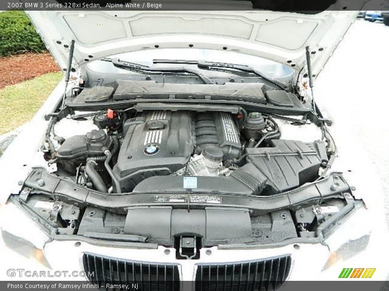 Alpine White / Beige 2007 BMW 3 Series 328xi Sedan