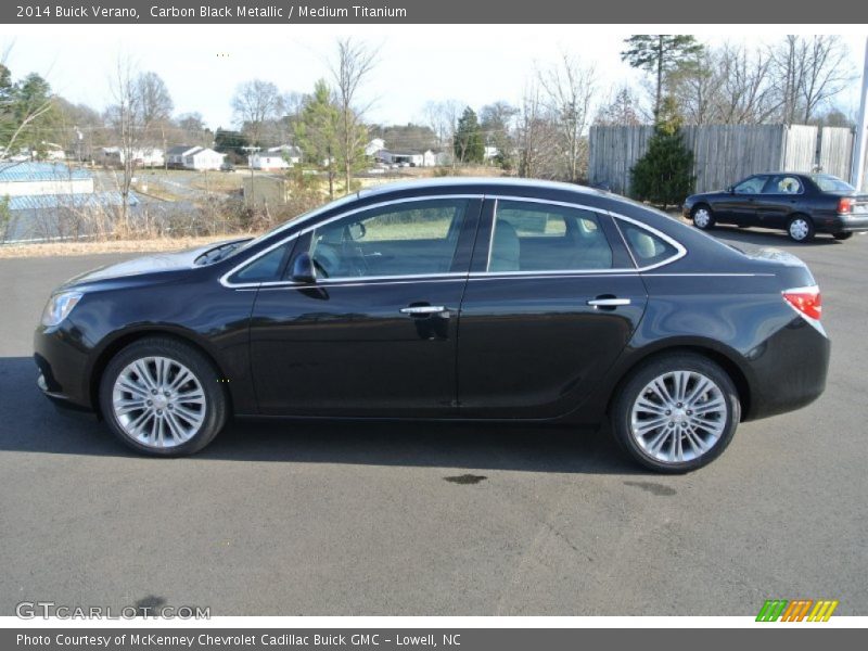 Carbon Black Metallic / Medium Titanium 2014 Buick Verano
