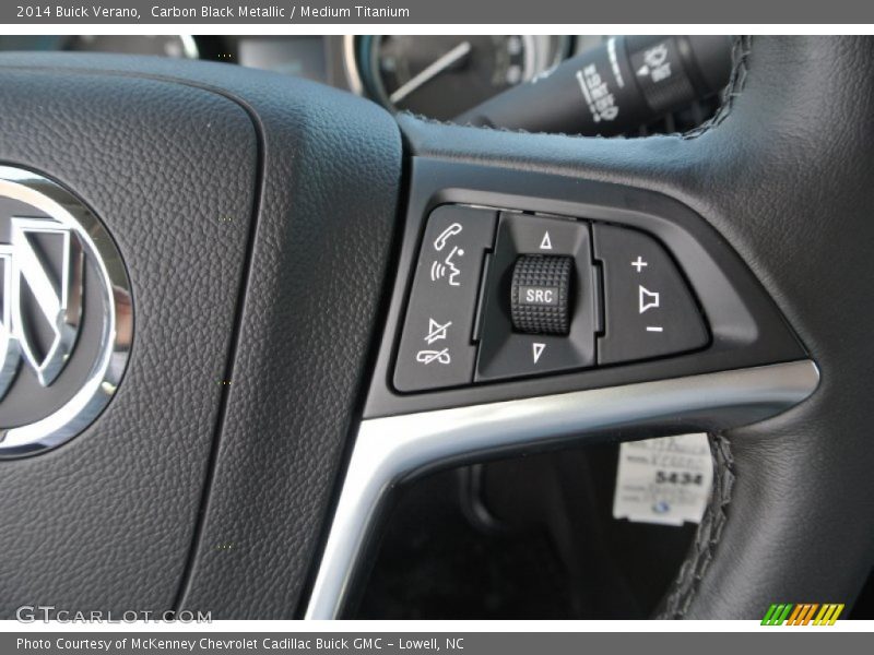 Carbon Black Metallic / Medium Titanium 2014 Buick Verano