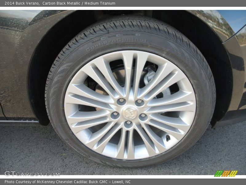 Carbon Black Metallic / Medium Titanium 2014 Buick Verano