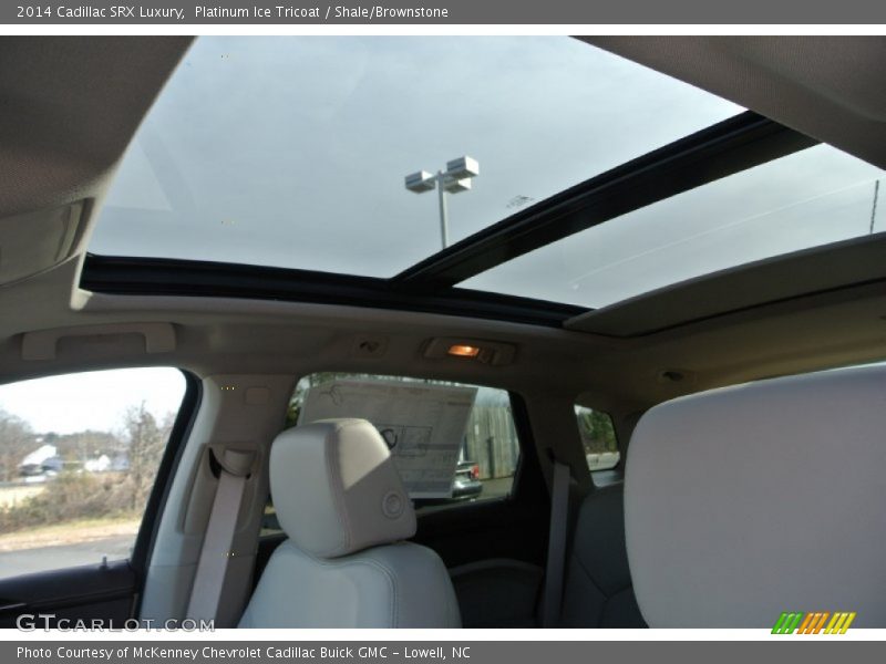 Platinum Ice Tricoat / Shale/Brownstone 2014 Cadillac SRX Luxury