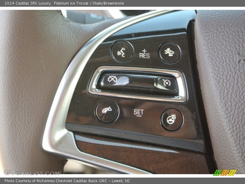 Platinum Ice Tricoat / Shale/Brownstone 2014 Cadillac SRX Luxury