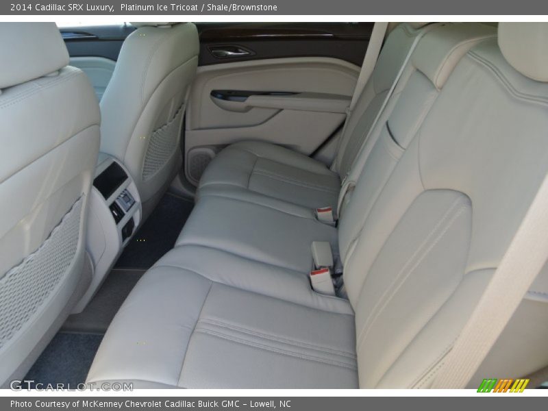 Platinum Ice Tricoat / Shale/Brownstone 2014 Cadillac SRX Luxury