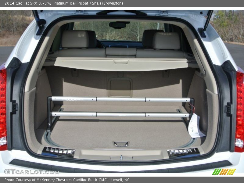 Platinum Ice Tricoat / Shale/Brownstone 2014 Cadillac SRX Luxury
