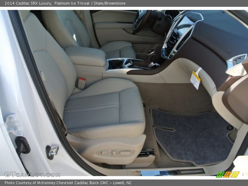 Platinum Ice Tricoat / Shale/Brownstone 2014 Cadillac SRX Luxury