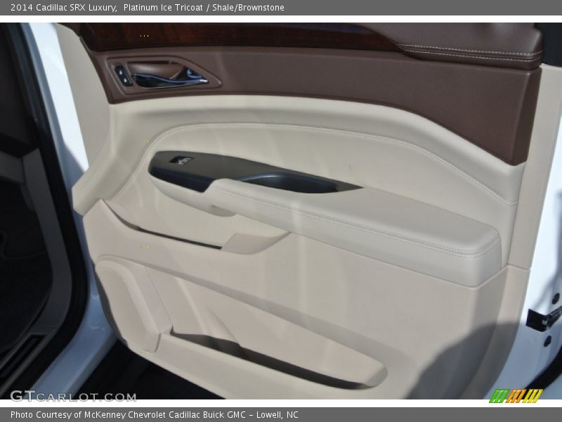 Platinum Ice Tricoat / Shale/Brownstone 2014 Cadillac SRX Luxury