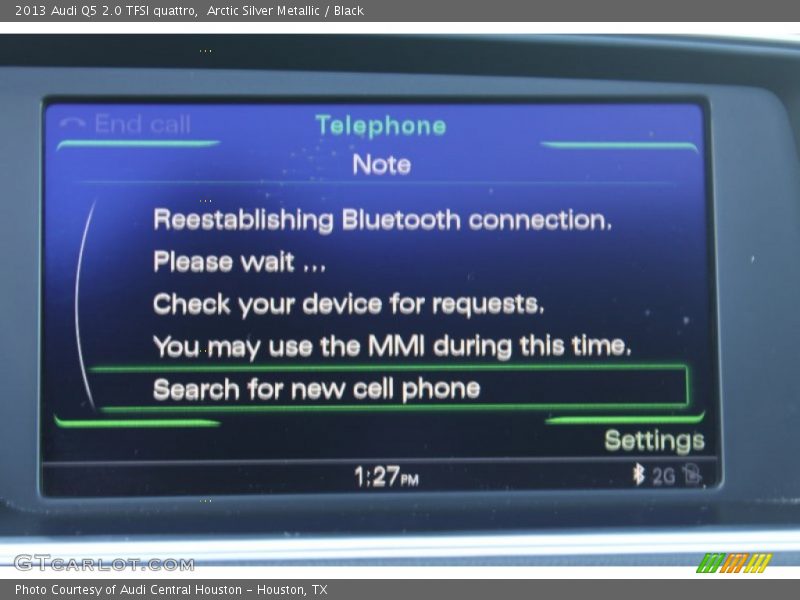 Arctic Silver Metallic / Black 2013 Audi Q5 2.0 TFSI quattro