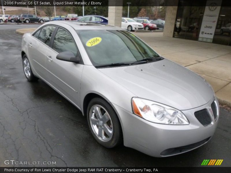 Liquid Silver Metallic / Ebony 2006 Pontiac G6 GT Sedan