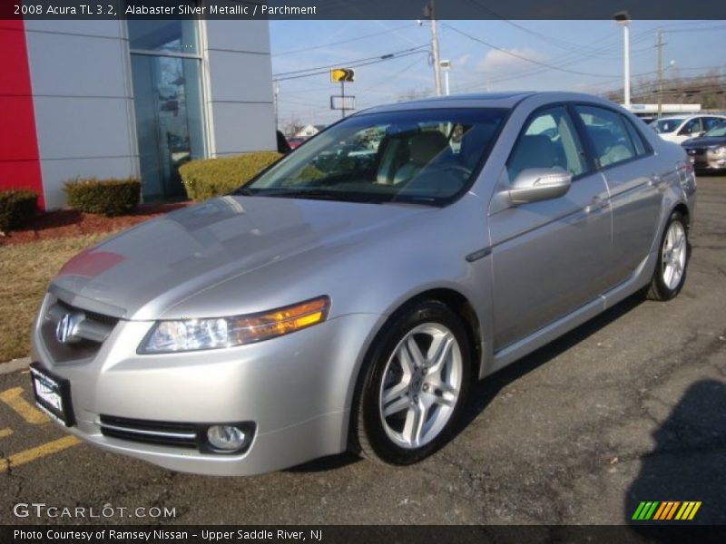 Alabaster Silver Metallic / Parchment 2008 Acura TL 3.2